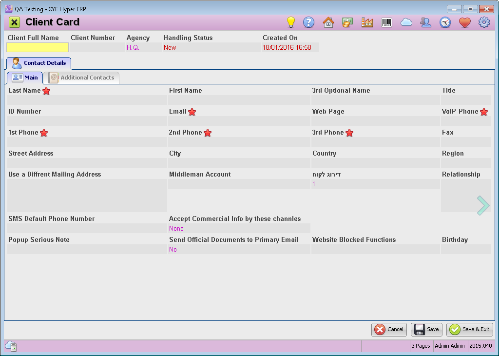 Create a New Client
