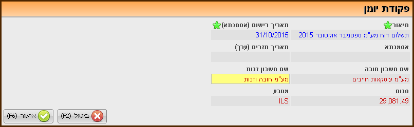 התאמת חשבונות מעמ
