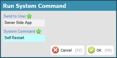 חלון הפעל פקודת מערכת